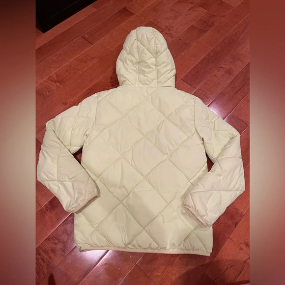 Cat & Jack Kids Lime Green Quilted Puffer Jacket - Large - Picture 8 of 8